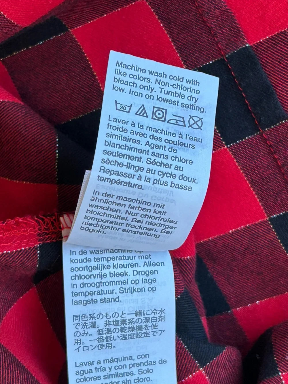 J. Crew Women’s Button Front Flannel Top with Ruffled Collar Red/Black Large